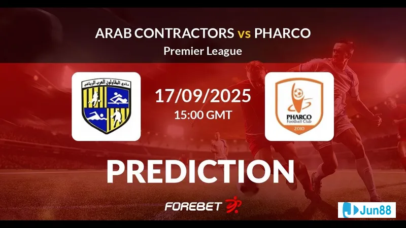 Trận đấu giữa Arab Contractors và Pharco trong giải bóng đá